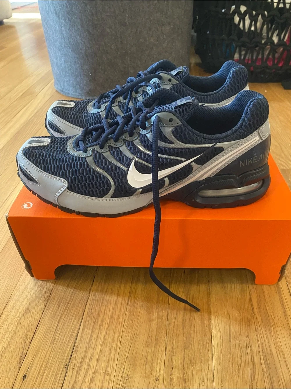 NEW Nike Air Max Torch 4 Men's Shoes Obsidian/Wolf Grey/White Shoes